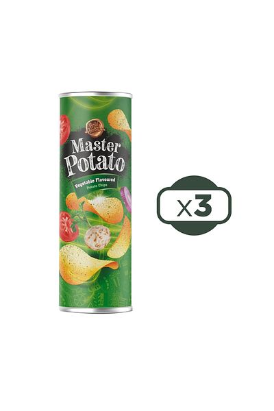 Master Potato Vegetable Condimented Chips 160 Gr 3 Pieces