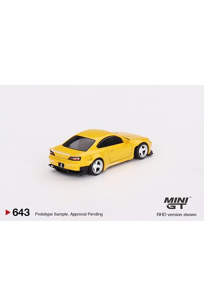 mini gt 1/64 Scale Collectible Model Vehicle Mgt00643 Nissan Silvia Rocket Bunny / Bronze Yellow