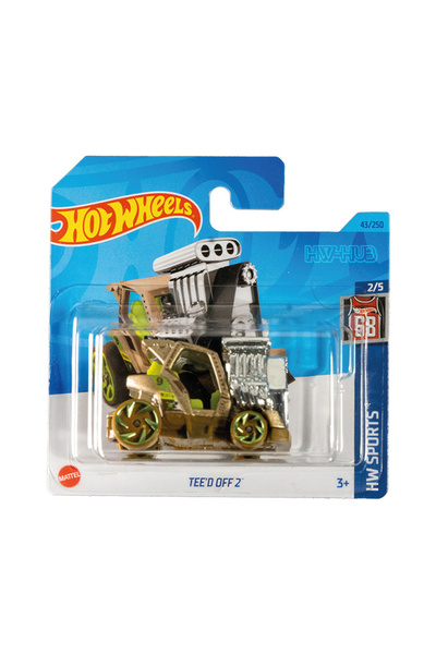 HOT WHEELS 1/64 Ölçek Tekli Regular Arabalar HKK44 Hw Sports / Tee'D Off 2 Kahverengi
