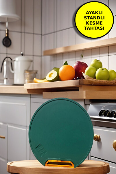 Open Home Concept İskandinav Mutfak Sebze Meyve Et Balık Ekmek Doğrama Kesme ...