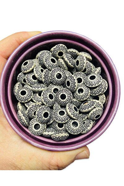 Flea Market 30 قطعة من خرز UFO المزخرف من الأكريليك - خرز المجوهرات، مادة يدوية