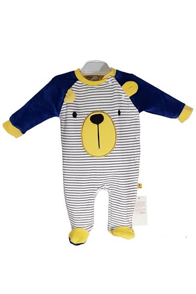 Bip Baby Luxury Soft Baby Boy Velvet Jumpsuit