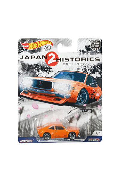HOT WHEELS 1/64 Ölçek Japon 2 Historics Temalı Premium 50. Yıl Özel Seri Araçlar FLC07 Mazda RX-3 (B