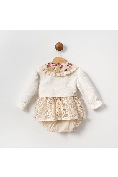 Cumino Butterfly Bolero Romper for Baby Girl