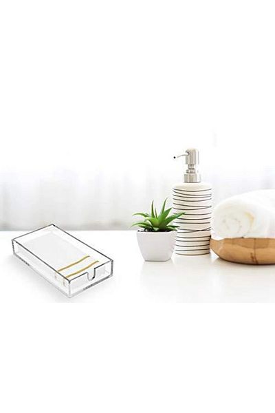 TUVAREKLAM Transparent Plexiglass - Napkin Holder, Stylish and Practical