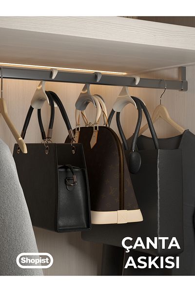 SHOPİST 6 Pieces of Bag Hangers Premium Quality