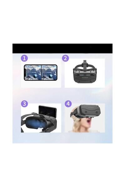 VR Shinecon G13 3d Sanal Gerçeklik Gözlüğü Siyah 4.2-7.2 Inch