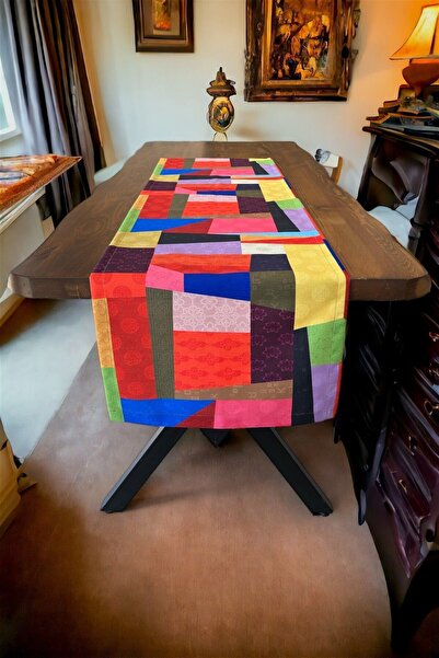 Soyoe Πολύχρωμο τραπεζομάντιλο Runner για σερβίρισμα, Πολύχρωμο Runner 50x140