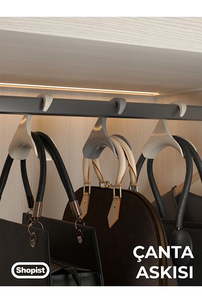SHOPİST 6 Pieces of Bag Hangers Premium Quality