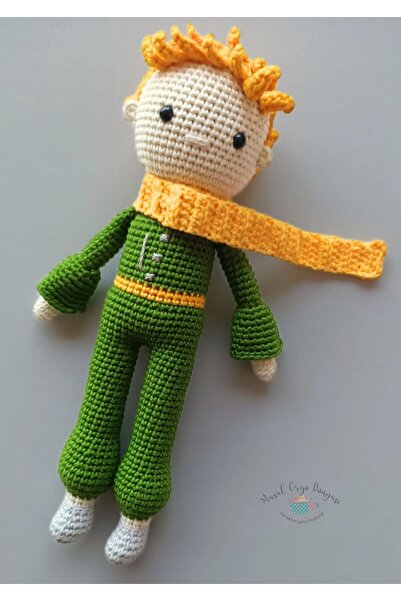 Masal Örgü Dünyası Küçük Prens - Doğal Iplerden El Yapımı Organik Antibakteri...