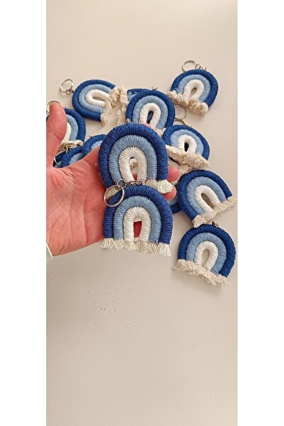 Büşra Uynk Makrome Gökkuşağı Anahtarlık Veya Magnet Alas Tasarım 20 Adet (kiş...