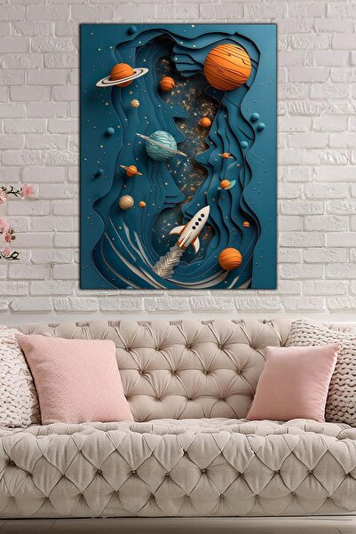 SEVFOTO Ζωγραφική σε καμβά με θέμα το διάστημα