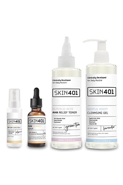 Skin401 Tam Koruma Gündüz Bakim Rutini (TÜM CİLT TİPLERİ)