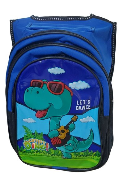 homeneeds Dino Baskılı Öğrenci Okul  Çantası - 3 Cepli, Pedli
