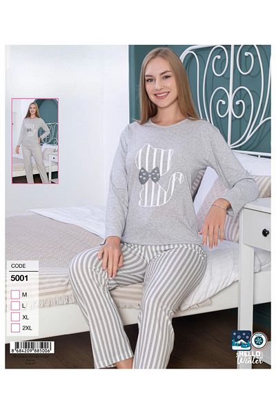 meynur moda Set pijamale din bumbac dintr-un singur jerseu