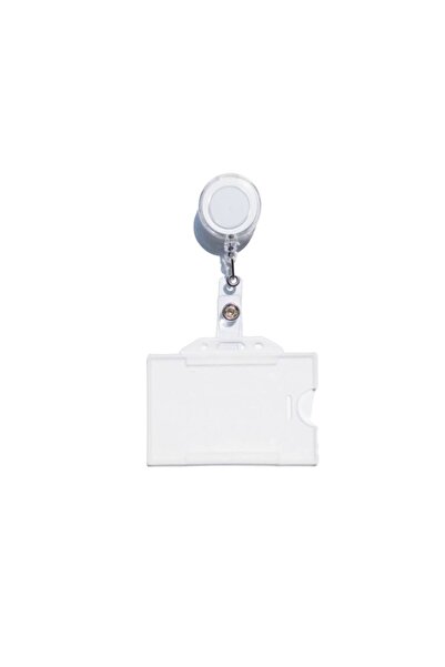 DODO BONE يو يو أبيض وحامل بطاقات أفقي شفاف، بطاقة الهوية،