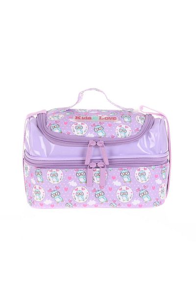Kids Kaukko Kids&Love Rucsac pentru hrană cu paiete-Brevet Bufniță L7101
