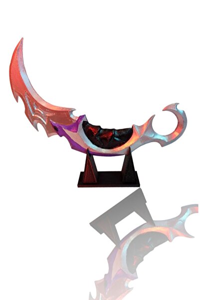etmo 3d dizayn Valorant Yağmacı Karambit-Reaver Karambit- Plastik Figür