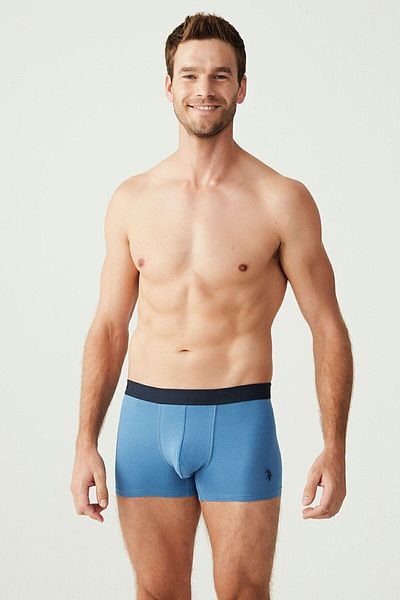 U.S. Polo Assn. BAZA. Polo Assn. Set de 3 boxeri indigo pentru bărbați - bleumarin, XBJ8.V0F2.BVU5.BF6F