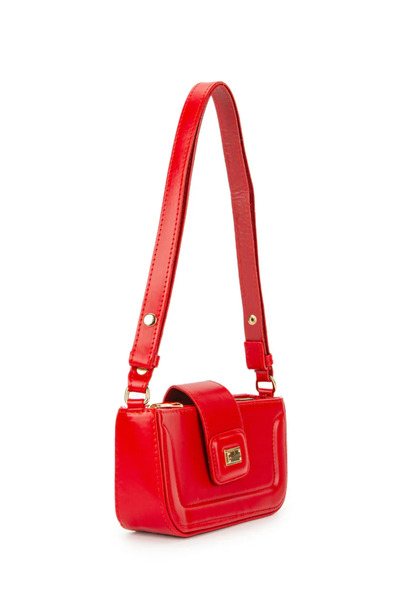 Daj Company حقيبة يد نسائية من الجلد الصناعي باللون الأحمر - أنيقة وعملية