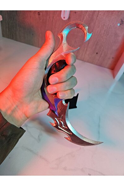 etmo 3d dizayn Valorant Yağmacı Karambit-Reaver Karambit- Plastik Figür