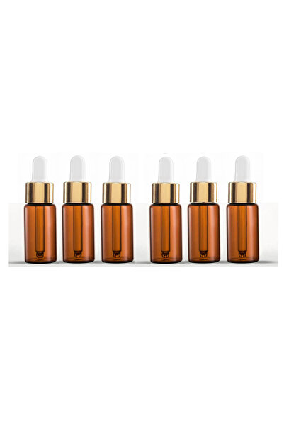wellLine 30 Cc Cam Damlalıklı Amber Şişe [30 Cc=30ml X 6 Adet] / Ecza Şişesi ...