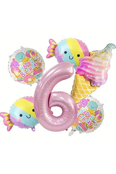 Mini Parti مجموعة بالونات حلوى الآيس كريم من ميني بارتي ستور