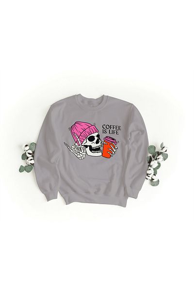 LAND MODA gir - εμπριμέ oversize φούτερ