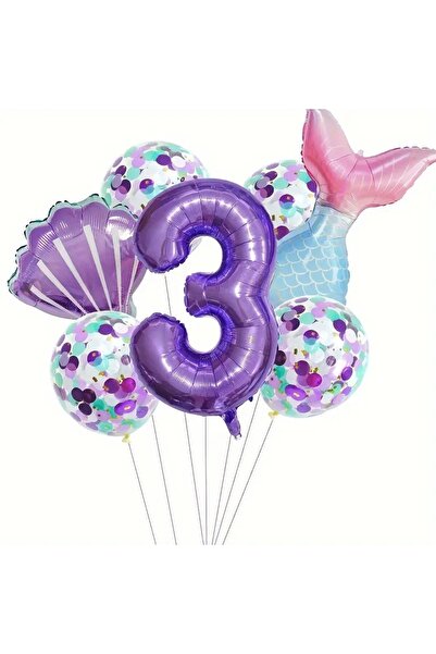 Mini Parti مجموعة بالونات حورية البحر - متجر حفلات صغير