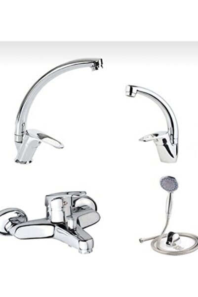 Genel Markalar VİOSA ARMATÜR 5 Yıl Garantili Bat Seti 4 Lü Banyo-lavabo-mutfak-duş Seti