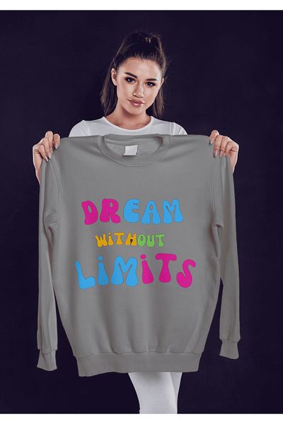 LAND MODA Φούτερ με στάμπα Oversize - Gir
