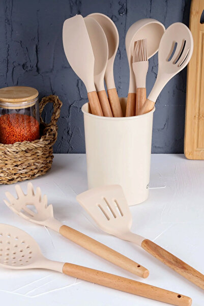 AROW Bona Bambu Saplı Silikon Servis Seti 10 Parça