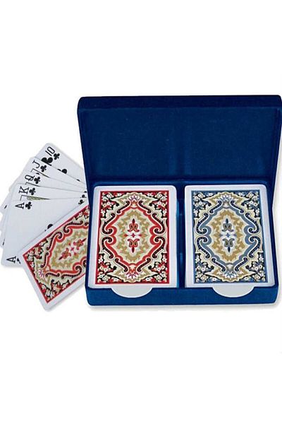 muibazaar Cream Plastic Playing Card Paper Double Deck Playing Card