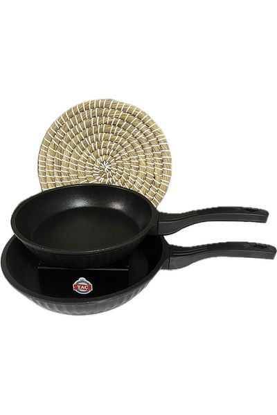Hazal TAÇ 4959 VALERIYA WOVEN SET OF 2 PANS