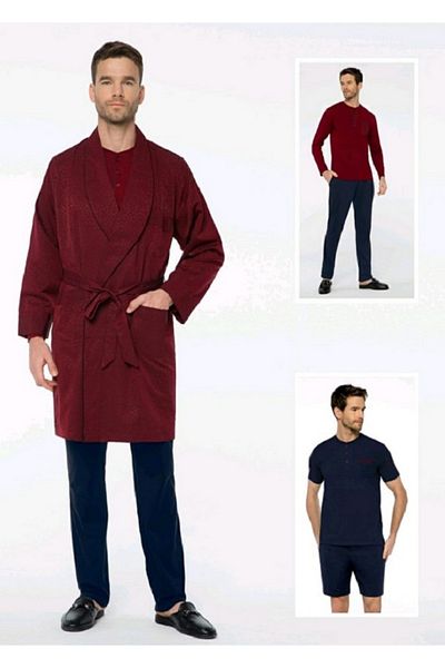 PATALYA Σειρά Pijalüx 5 τεμαχίων - Robdöşambar Σετ 3103 Navy Blue
