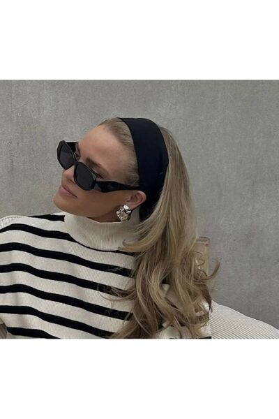 Be Best Γυναικεία μαύρη διπλή κορδέλα μαλλιών EB882