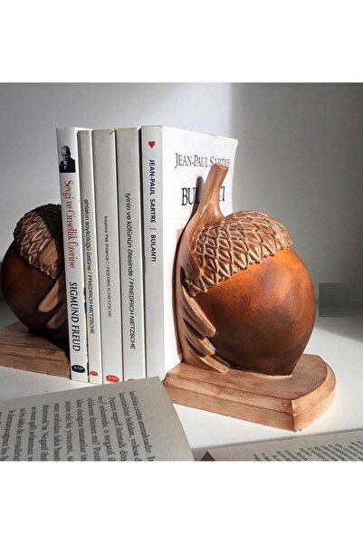 morlalem m 1 adet Kaideli Büyük Palamut Kitap Tutucu, Biblo Tutacağı Silikon ...
