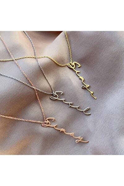 Genel Markalar Isimli Kolye 925 Ayar Gümüş Isimli Kolye