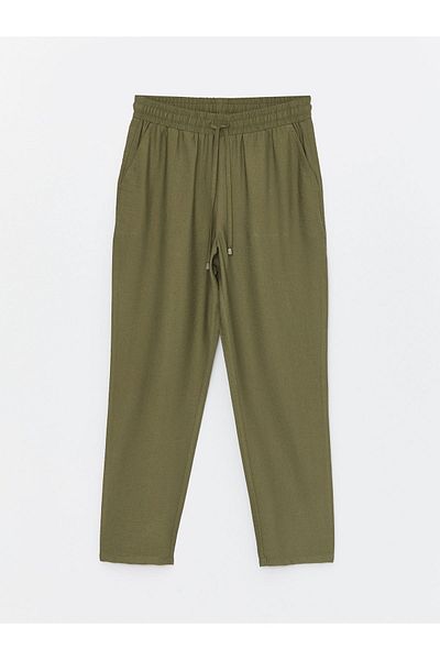 LC Waikiki Carrot Cut Women's Trousers with Elastic Waist