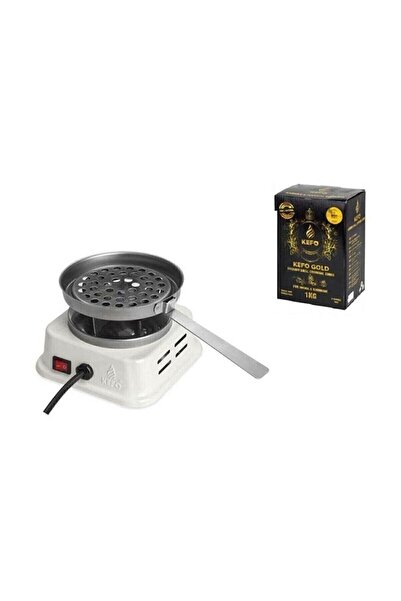 Genel Markalar Yeni Model Mini Kare Elektrikli Ocak Ve 1 kg Kefo Gold Kömür