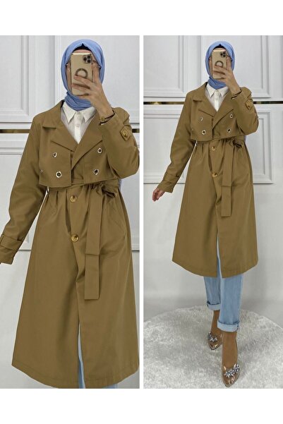 PIRLANTA GİYİM KADIN BONDİT KUMAŞ TRENÇ - 362