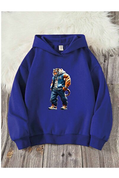 YUNAYT Štampana dečija dukserica sa kapuljačom