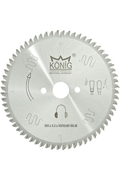 König Konig Elmas Uçlu Alüminyum Ve Pvc Sessiz Daire Testere Alm-250-02 250x3.2x32x80