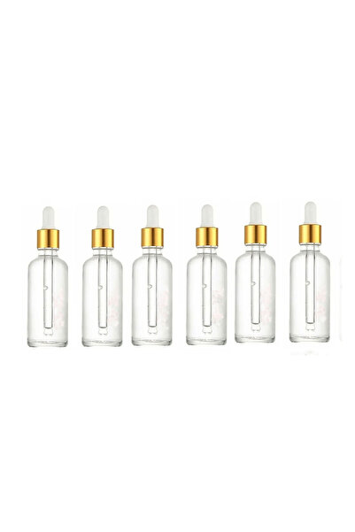 wellLine 50 Cc Cam Damlalıklı Amber Şişe [50 Cc=50ml X 6 Adet] / Ecza Şişesi ...