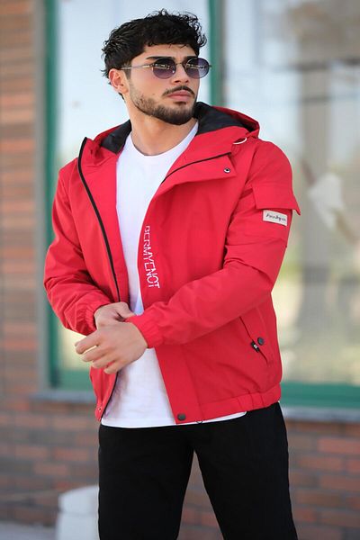 Stilkombin Printed Sports Lycra Fabric Raincoat with Arm Pockets Seasonal PLDP 2968