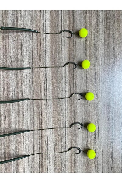 SAZAN RİG Küspe Aparatlı Yüzen Fosfor Yeşili Toplu Sazan Takımı 5’li Set (KÜSPE DAHİL)