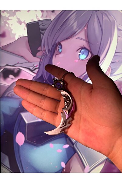 dgnaksesuar Valorant Yağmacı Karambit (MOR) Metal Mini Figür (ANAHTARLIK) Ve ...