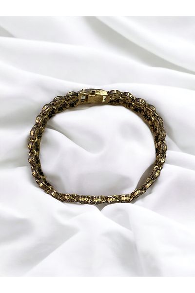 FAYRA ACCESSORIES Wicker Bracelet - Crystal Stone Detailed