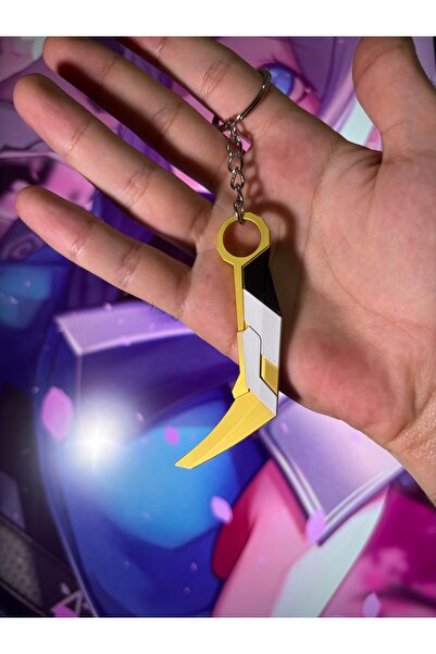 dgnaksesuar Valorant Asil Karambit Metal Mini Figür (ANAHTARLIK) Ve Dekor Standı