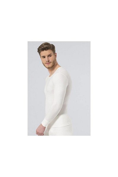 TÜREN 192 Ανδρικό Thermal Cycling Neck Ανδρικό μακρυμάνικο - Λευκό